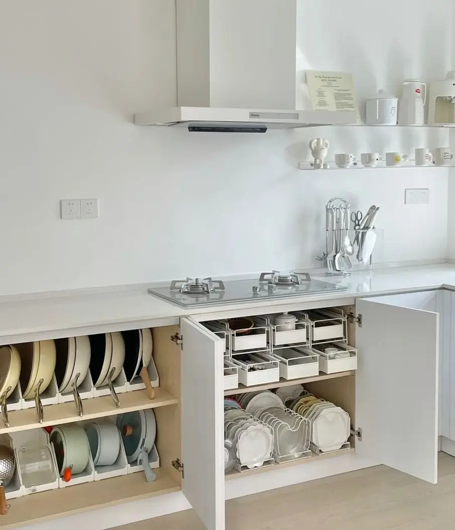 چیدمان کابینت زیر اجاق گاز
