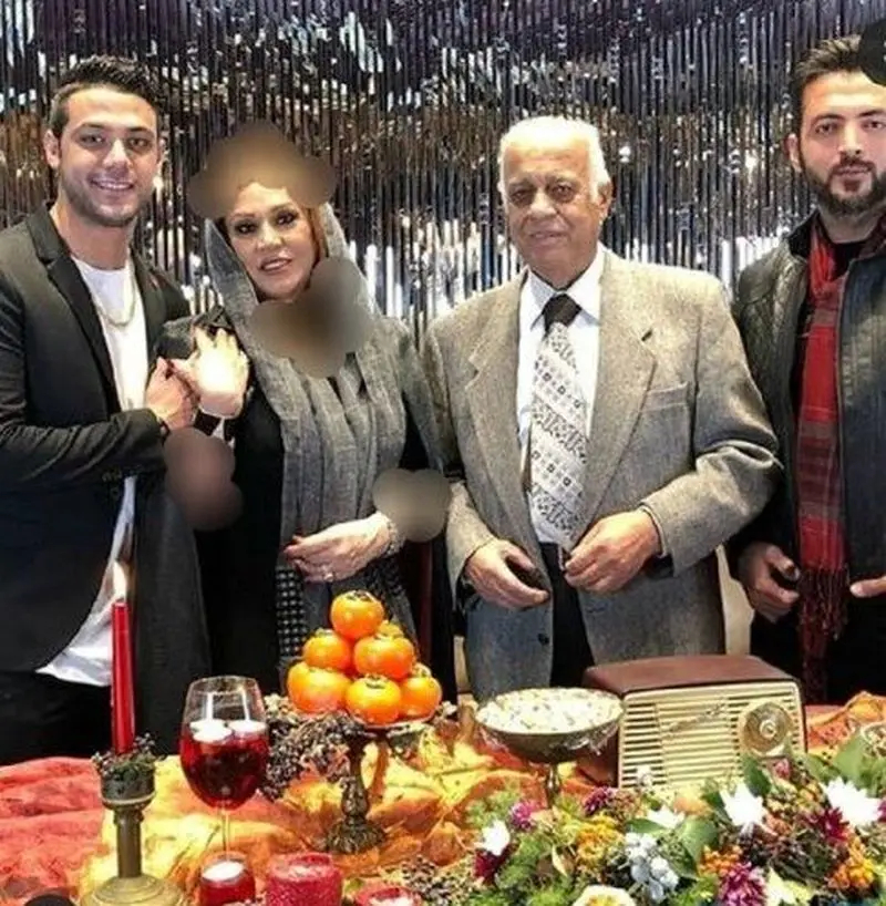  نسرین مقانلو و پسرش