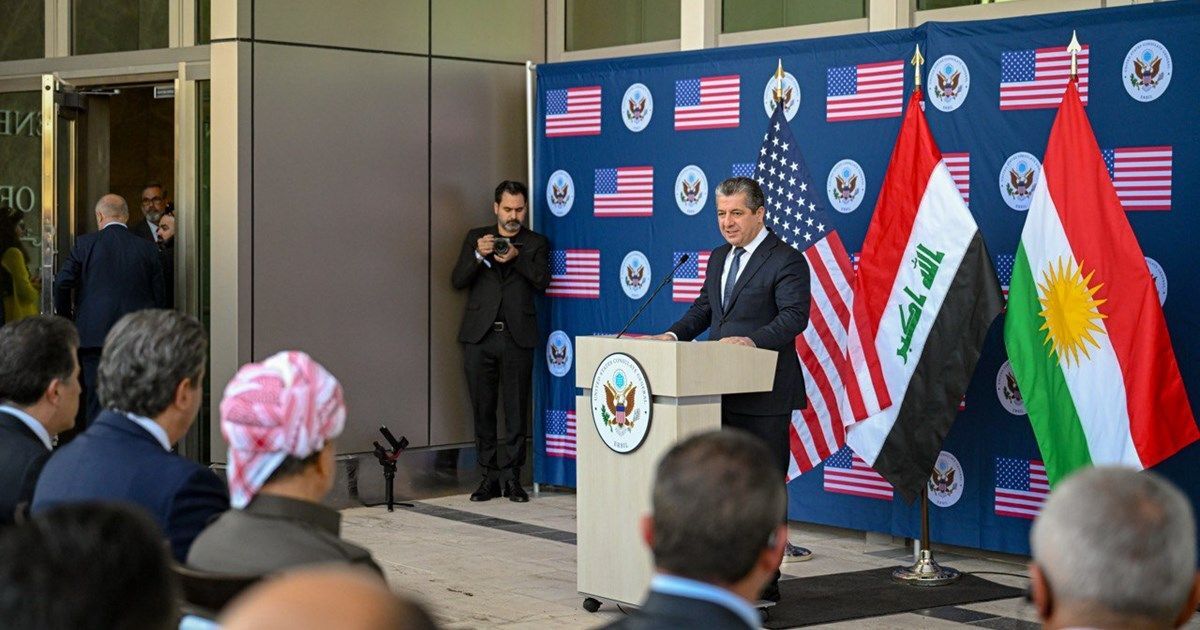 ساختمان جدید کنسولگری آمریکا در اربیل مرکز کردستان عراق افتتاح شد