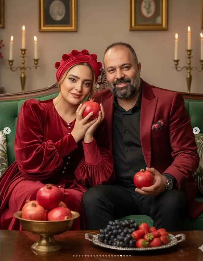 استایل یلدایی بازیگران