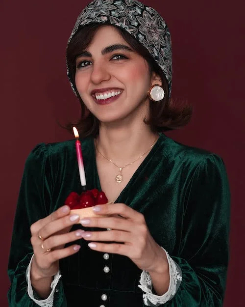 استایل تولدی بنفشه ریاضی