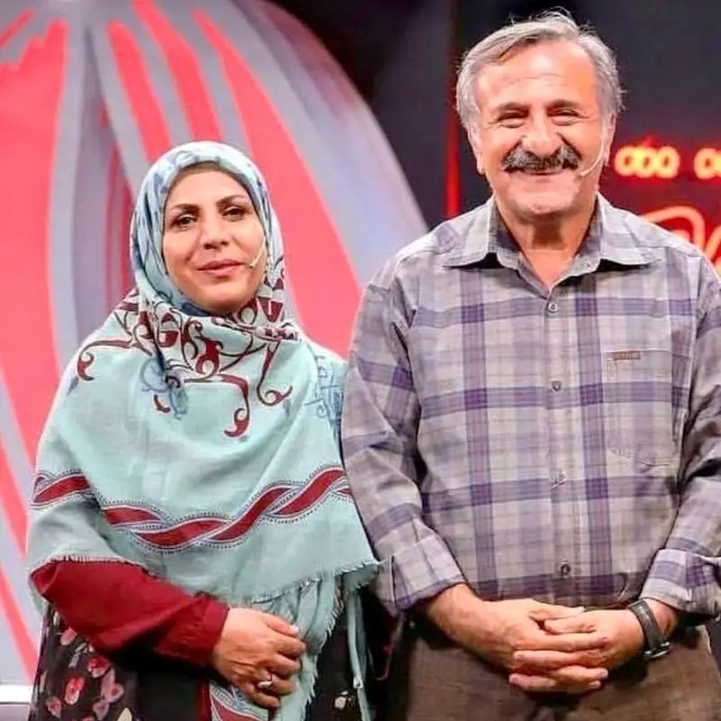 مهران رجبی و همسرش