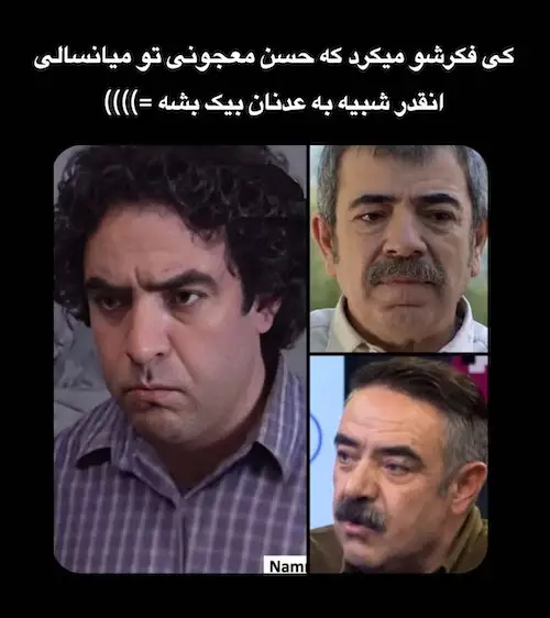 شباهت معجونی به عدنان بیک