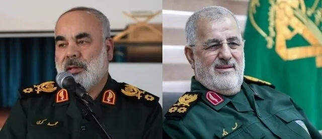 از راست: سرلشکر پاسدار محمد پاکپور و سرتیپ پاسدار محمد کرمی از راست: سرلشکر پاسدار محمد پاکپور و سرتیپ پاسدار محمد کرمی