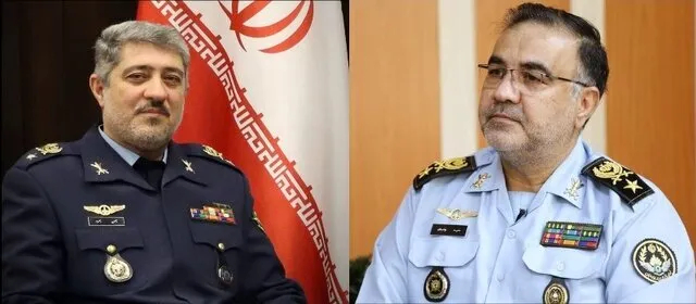 از راست: امیر سرتیپ خلبان حمید واحدی و امیر سرتیپ خلبان بهمن بهمرد از راست: امیر سرتیپ خلبان حمید واحدی و امیر سرتیپ خلبان بهمن بهمرد