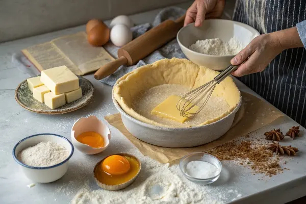 preparing-tart-dough-by-mixing-flour-butter-egg-