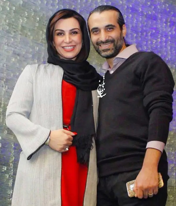 ماه چهره خلیلی و همسرش