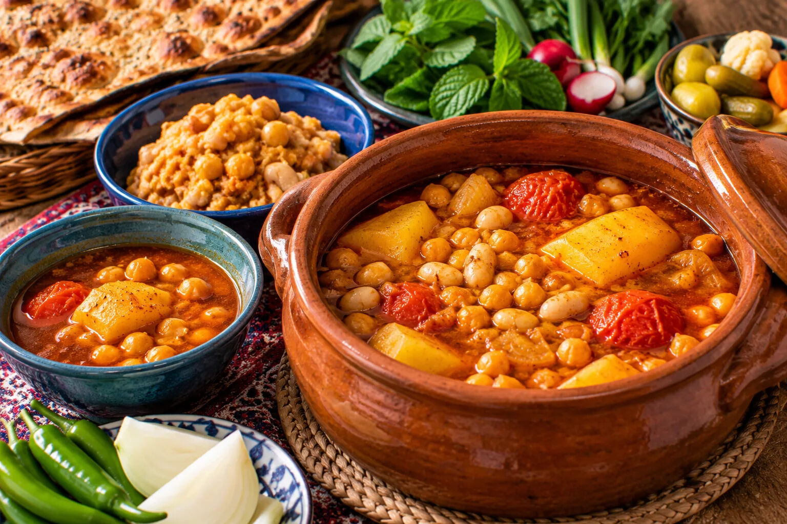 طرز تهیه آبگوشت گیاهی بدون گوشت 