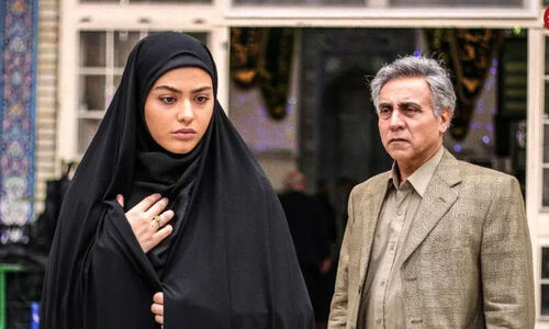 سلفی دیده نشده و جالب ریحانه پارسا با مهدی سلطانی در پشت صحنه سریال پدر!