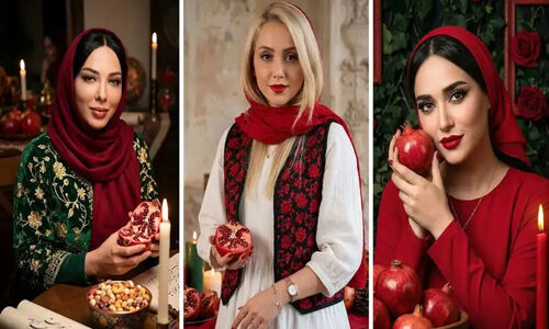استایل‌های جادویی یلدایی بازیگران ایرانی با هنر هوش مصنوعی؛ تصاویر خاص و دیدنی