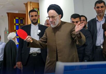 ویدئوی پینگ‌پنگ سیدمحمد خاتمی واقعی است؛ نه ساخته هوش مصنوعی