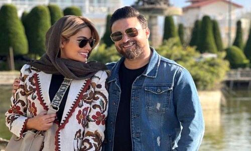 لوکیشن خیلی رمانتیک بابک جهانبخش، خواننده مشهور کنار همسرش + عکس