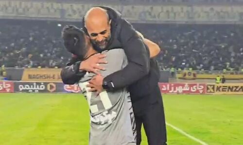 شادی جنجالی سید حسین حسینی و محرم نویدکیا پس از صدرنشینی سپاهان در لیگ!