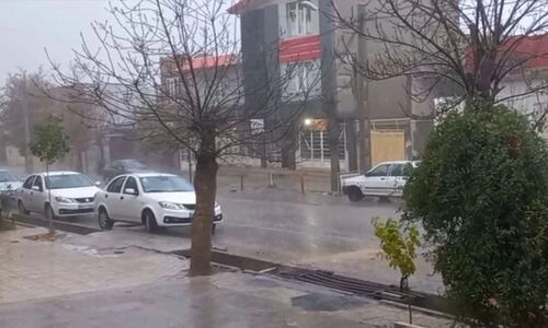 بارش شدید باران در ایوان غرب