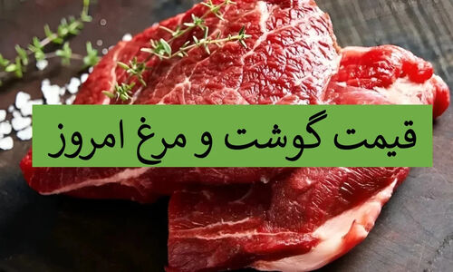 قیمت گوشت و مرغ امروز ۱۹ آذر ۱۴۰۴ | گوسفند زنده، گوساله و بوقلمون