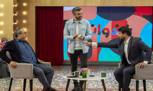 رامبد جوان و بازیگر «بچه مهندس» در لحظه‌ای صمیمی که همه را شگفت‌زده کرد!