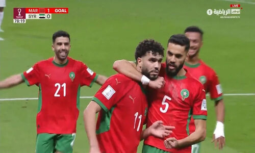 آزارو دروازه سوریه را گشود؛ مراکش با گل طلایی درخشان شد!