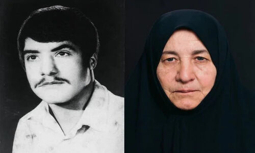 مادر شهید محمد قائدامینی هارونی در مراسمی باشکوه آسمانی شد