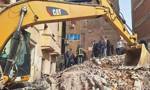 انفجار مهیب گاز در امبابا قاهره؛ ساختمان مسکونی در هم فرو ریخت!