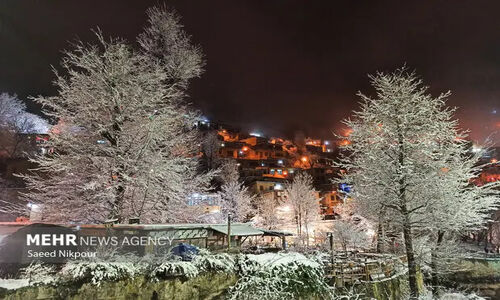 اولین برف پاییزی ماسوله چگونه زیبایی‌های روستا را متحول کرد؟
