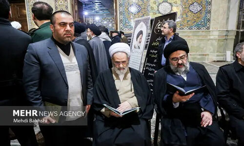 مراسم باشکوه یادبود آیت‌الله شاهچراغی با حضور چهره‌های برجسته در قم برگزار شد