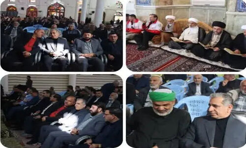 مراسم باشکوه ترحیم اشرف بروجردی، بانوی پیشگام سیاست ایران در لارستان برگزار شد