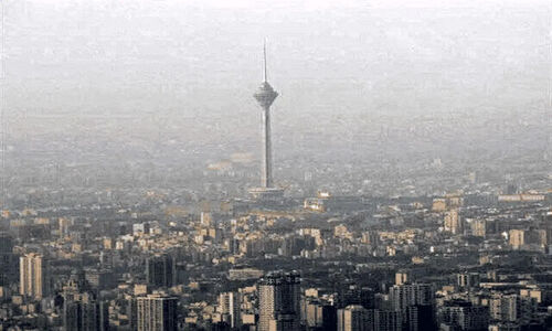 شاخص آلودگی هوای تهران در وضعیت قرمز