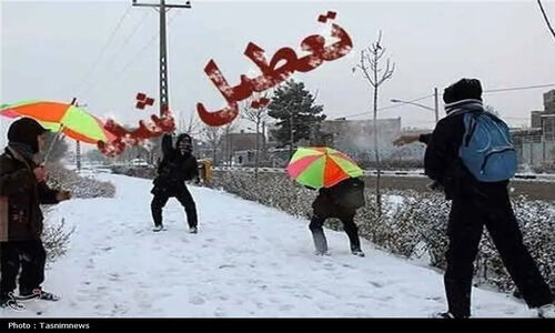 تعطیلی فوری مدارس صبحگاهی در ۴ شهرستان زنجان به‌خاطر بارش سنگین برف!