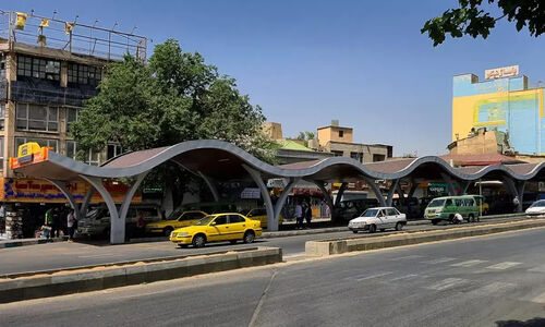 معماری ایستگاه تاکسی در تهران با الهام از رشته کوه البرز (+عکس)