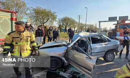 تصادف در آزادراه زنجان  – تبریز با ۶ مصدوم