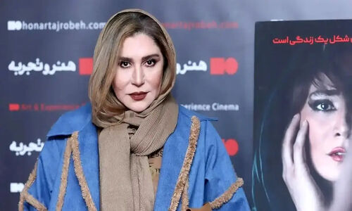 عکس تیپ و استایل زمستانی نسیم ادبی در اکران فیلم آن دیگری