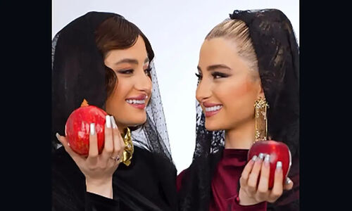 سارا و نیکای پایتخت در شب یلدا با استایلی غافلگیرکننده؛ چهره‌ای که همه را متحیر کرد!