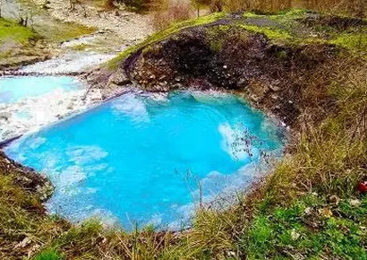 گردشگری| گرمای دلنشین چشمه بلیران مازندران؛ بهترین مقصد پاییزی + عکس