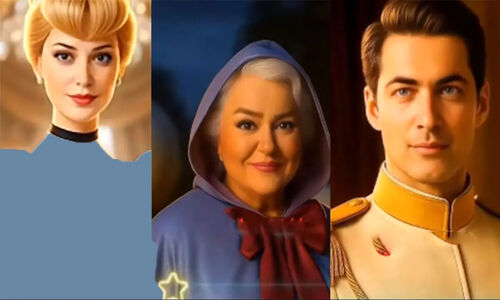 فیلم / انیمیشن حضور بازیگران ایرانی در سیندرلا  / طناز طباطبایی در نقش سیندرلا نعیمه نظام دوست فرشته مهربان قلقلی پارسا پیروزفر شاهزاده عاشق ( هوش مصنوعی )