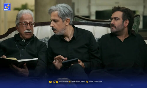 سکانسی جنجالی در سریال شش ماهه؛ ماکان بند در ختم شاهین چه می‌کند؟!