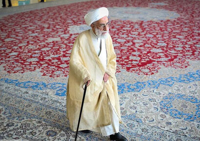 حضور جنتی ۹۸ ساله در راهپیمایی امروز تهران