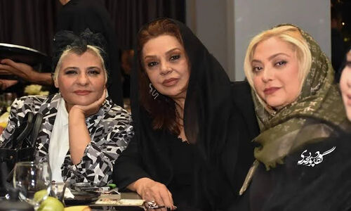 استایل بازیگران در مراسم سالگرد درگذشت پسر نسرین مقانلو
