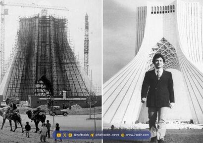 سفر به تهران قدیم؛ عکسی نایاب از برج آزادی، در حال ساخت