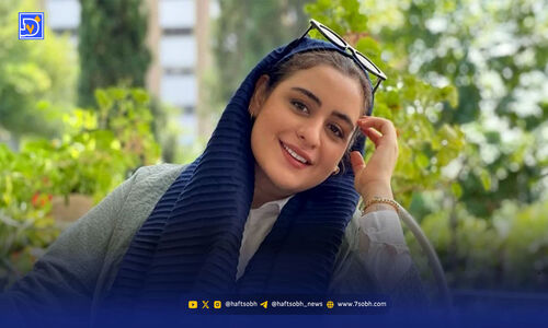 قاب خاطره انگیز فاطیما بهارمست و هادی حجازی‌فر در پشت صحنه فیلم جدید