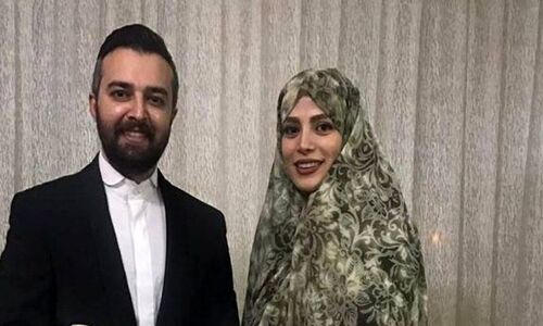 آلبوم عروسی فرشته آلوسی و محمودرضا قدیریان خانم بازیگر و آقای مجری